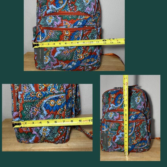 Vera Bradley Large Bancroft Backpack in Flowers and Feathers NWT main image 9